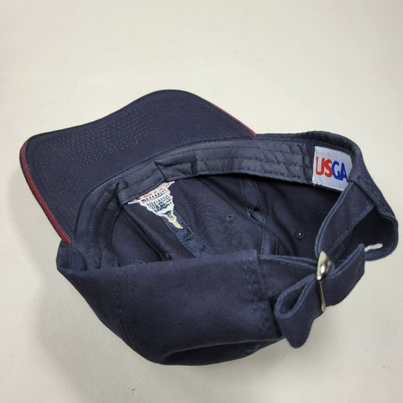 U.S. Open 2011 Congressional Strapback Hat Golf Cap Embroidered Logo Blue USGA - Picture 7 of 7